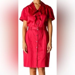 White House Black Market Pink Shirt Dress, Size 6